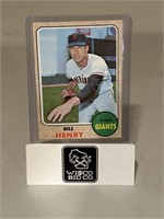 1968 Topps Baseball Bill Henry Card