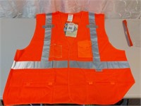 New Hi Vis Safety Vest Adult 2XL-3XL