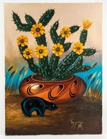 Art Original Jimmy Yellowhair Painting on Canvas