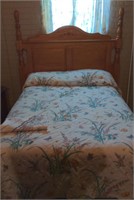 Full size Bed with Oak Headboard