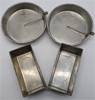 (4) Vintage Baking-King Tin Baking Pans