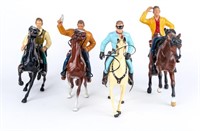 Lot of 4 Vintage Heartland Toys TV Cowboys / Horse