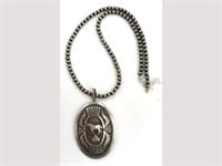 Native American Sterling Silver Necklace with