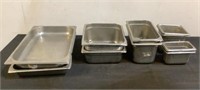 (10) Assorted Stainless Steel Pans