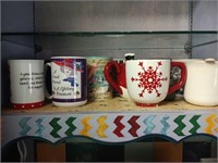 Assorted Coffee Mugs- Cupboard Shelf Contents