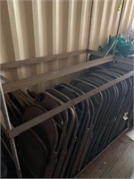 389- 46 folding chairs with double rack