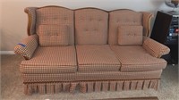 Sofa 3 Seat Upholstered Colonial Early American