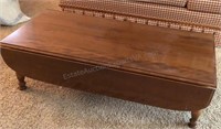 Coffee Table Solid Wood 45”x21” x 14.5” H Extends