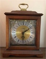 Howard Miller Mantle Clock Battery Operated Wood