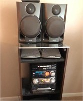 Philips Book Shelf Stereo System with Cabinet