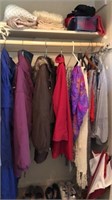 Contents of Hall Closet Shoes Size 8 Coats L and
