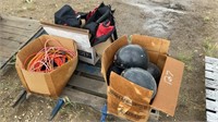 HELMETS, EXTENSION CORDS, TOTE BAGS