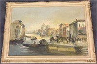 A. Montini Original “Street Day in Venice” O/O/B