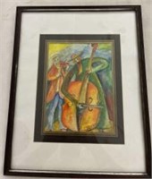 Brunstein Original Watercolor "The Musicians"