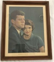 Photograph of President Kennedy & Wife Jackie