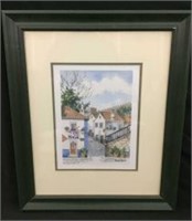 Village Scene Signed by Armenio Paulo '98