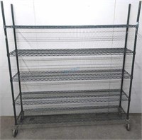 5-TIER EPOXY COATED METRO STORAGE SHELF