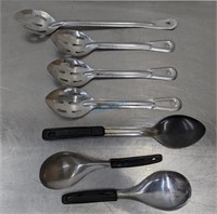 LOT OF SLOTTED & ICE CREAM SPOONS