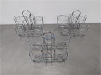 WIRE RACK CONDIMENT CADDY 9" - LOT OF 3