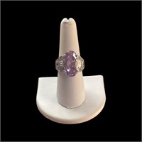 4.88ctw Natural Purple Diamond Statement Ring