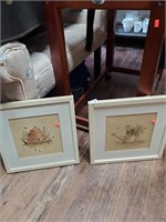 2 Prints-Bees & Flowers