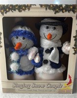 Singing Snow Couple in original box