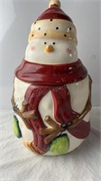 Snowman Cookie Jar 14 inches