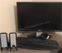 DELL COMPUTERS Monitor and Speakers, Logitech