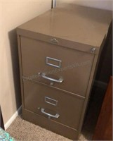 2 Drawer Steel Legal Size File Cabinet 18” x