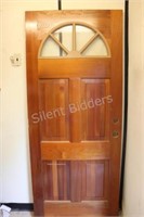 LATE ADDITION - Honey Finish Wood Entrance  Door