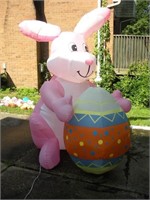 Airblown Easter Bunny w/Egg - 88 inches tall