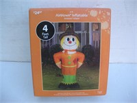 4ft Light Up Airblown Inflatable Scarecrow - used