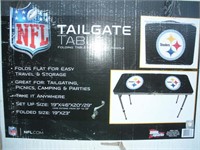 Steelers Tailgate Folding Table 19x46x20/29 - NIB