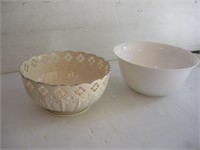 (2) Lenox Bowls 10 1/2 & 11 inches wide