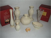 (9pcs) Lenox Vases & 2 Baby Jesus