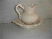 Vintage Pitcher & Bowl - total height 9 inches