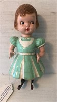 Vintage Doll Circa 1950 Irwin Hard Plastic Roller