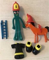 GUMBY AND POKEY FIREFIGHTER GUMBY FIREFIGHTER