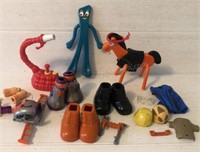 GUMBY AND POKEY with Accessories Bendable