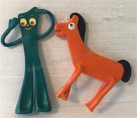GUMBY AND POKEY XL  POSABLE FIGURES 10.5” H