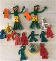 GUMBY AND FRIENDS POSABLE BENDABLE ACTION FIGURES