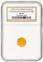 Coin Gold,India Pagoda Gangas of Talakad NGC-XF