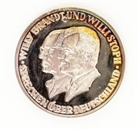 Coin 1970 Willy Brandt & Willi Stoph Meeting