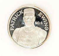 Coin Patrick Ewing USA Basketball Silver Round