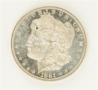 Coin 1881(P)  Morgan Silver Dollar BU DMPL