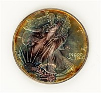 Coin 1990(P) Silver Eagle Toned