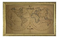 ELEANORA DEYO WORLD MAP CALLIGRAPHY