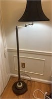 TESTED Antique Marble Cast Iron Floor Lamp 5ft