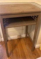 Wooden Side Console Table 13x18x28in