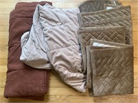 Lot of Blankets, Throws & Armchair Covers
